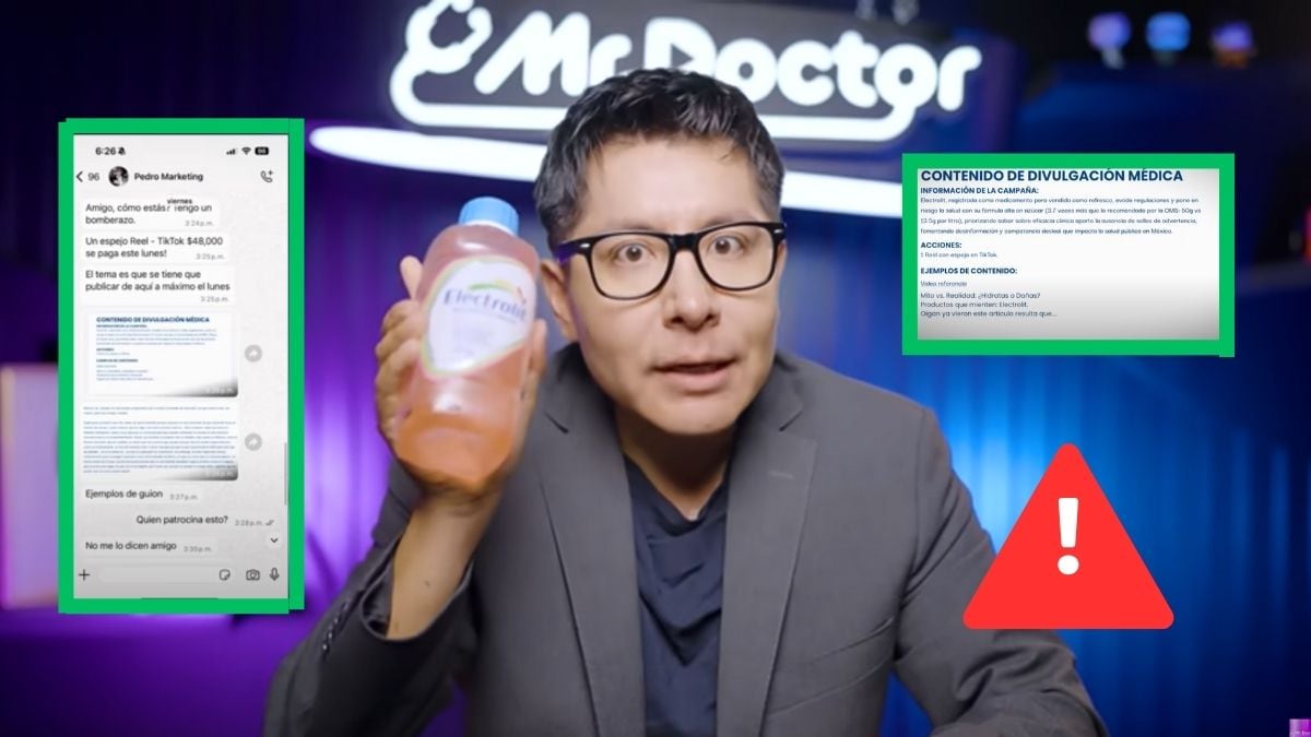 Campaña contra Electrolit; Mr. Doctor muestra pruebas y revela quién podría estar detrás