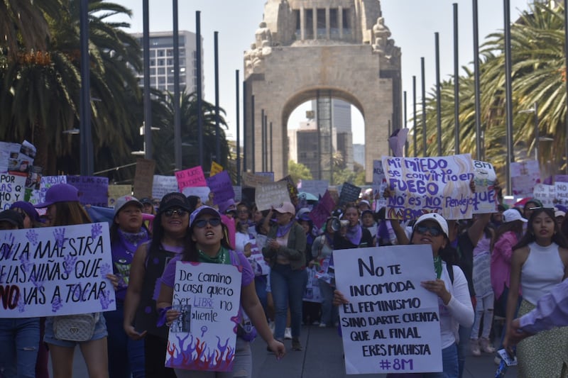 Marcha 8M 2024 en CDMX por el Día Internacional de la Mujer