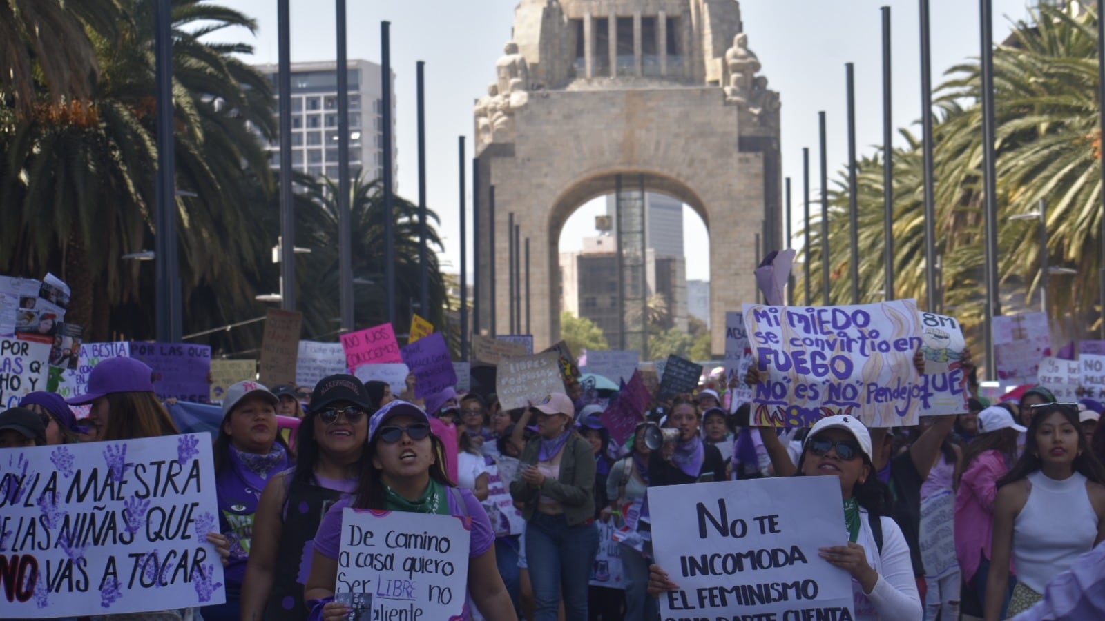 Marcha 8M 2024 en CDMX por el Día Internacional de la Mujer