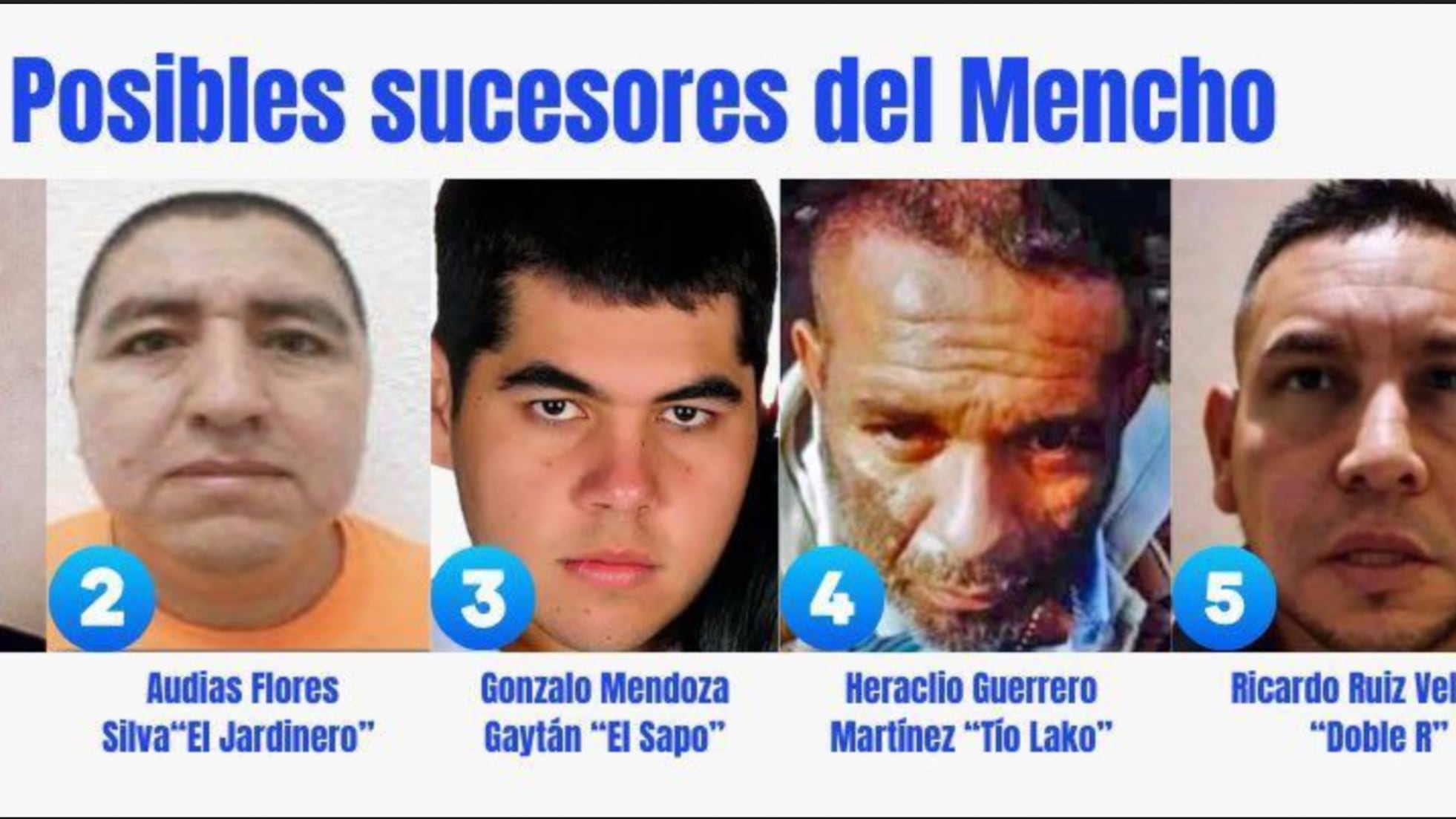 Posibles sucesores de El Mencho