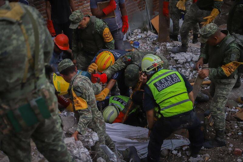 Derrumbe en Morelos