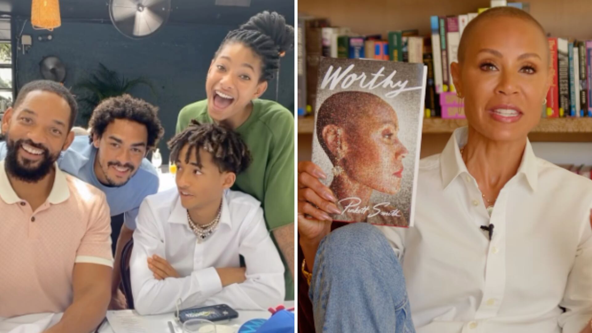 Hijos de Will Smtih reaccionaron al libro revelador de su madre Jada Pinkett