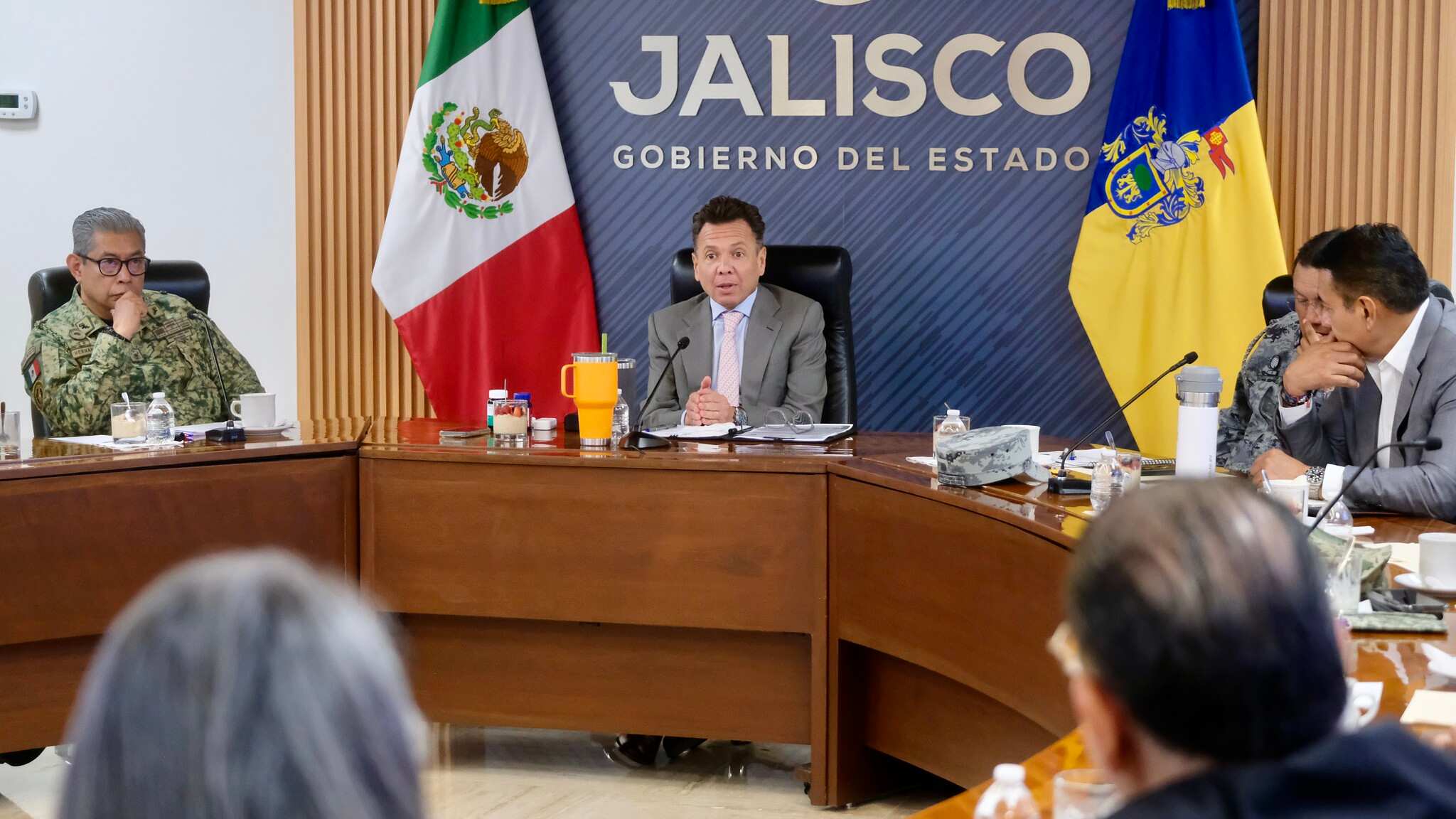 Durante las reuniones semanales de Seguridad afinan estrategias efectivas en Jalisco. CORTESÍA