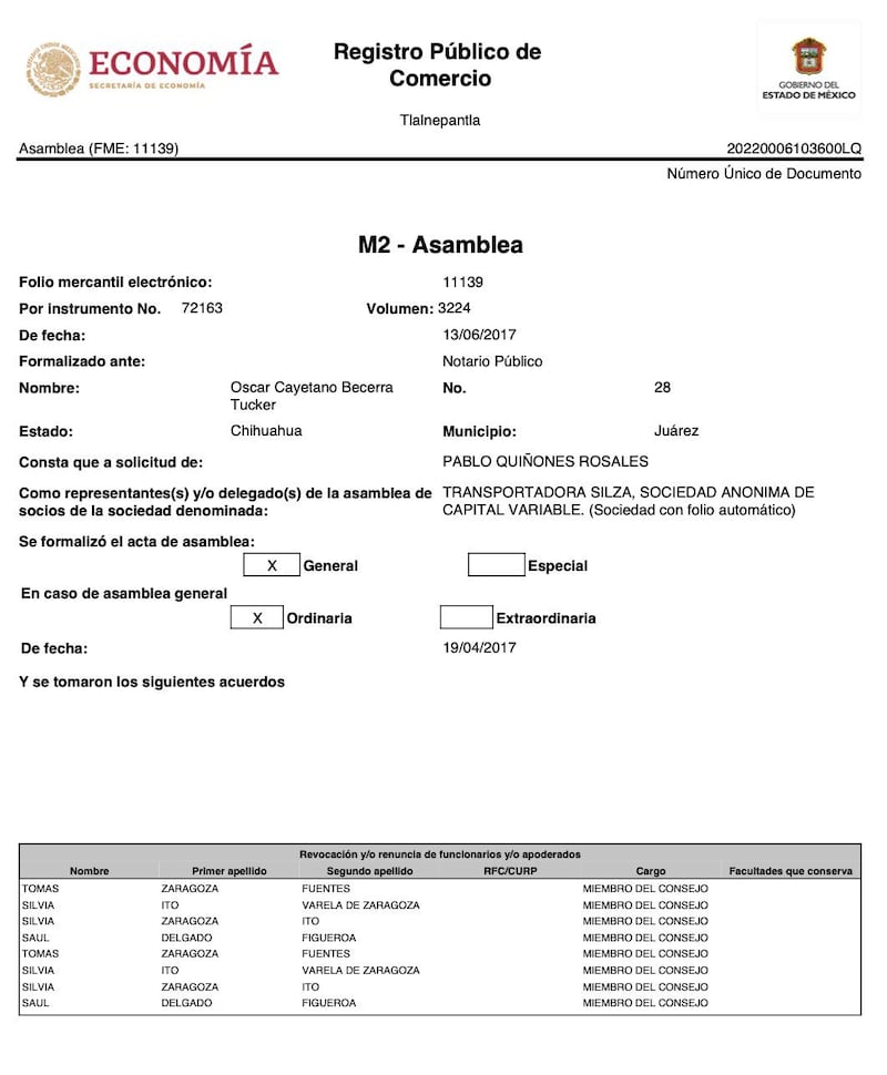 Registro Público de Comercio