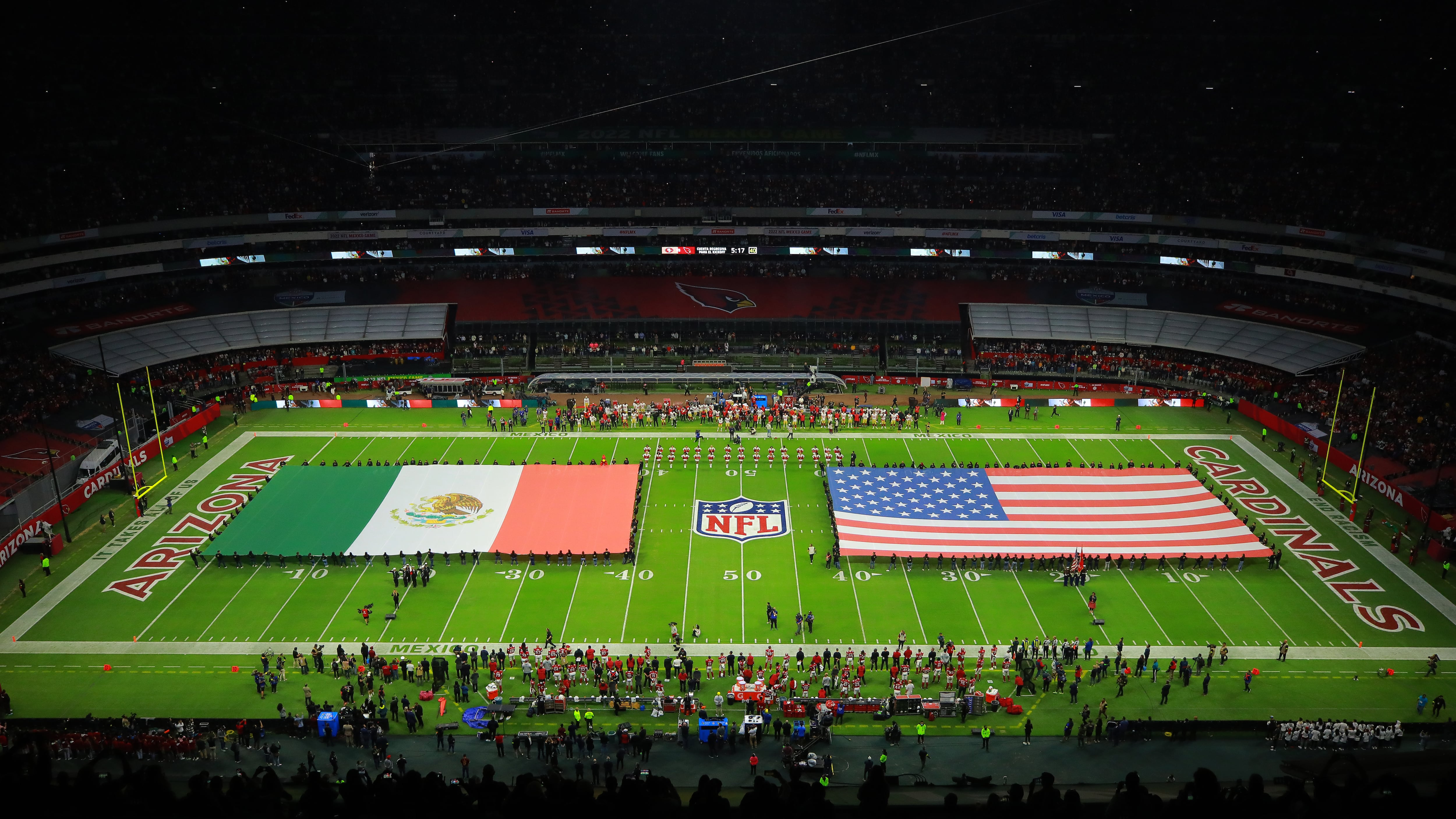 El último juego de NF en México fue en 2022 entre San Francisco 49ers y Arizona Cardinals.