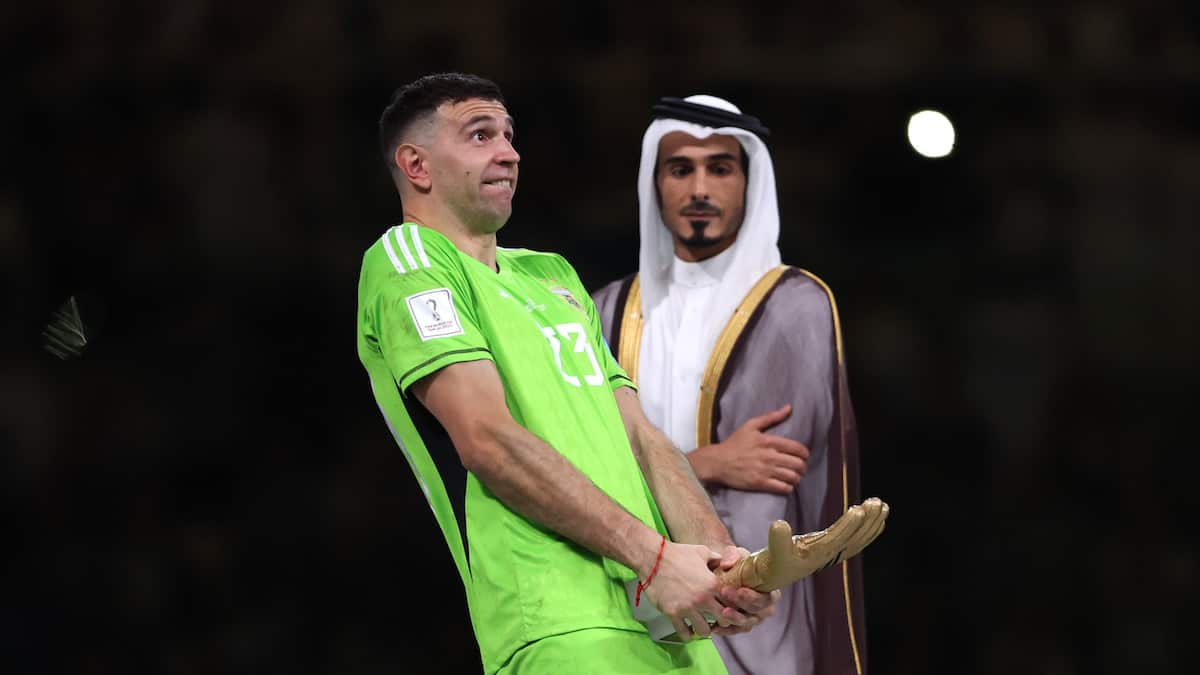 Dibu Martinez festejo