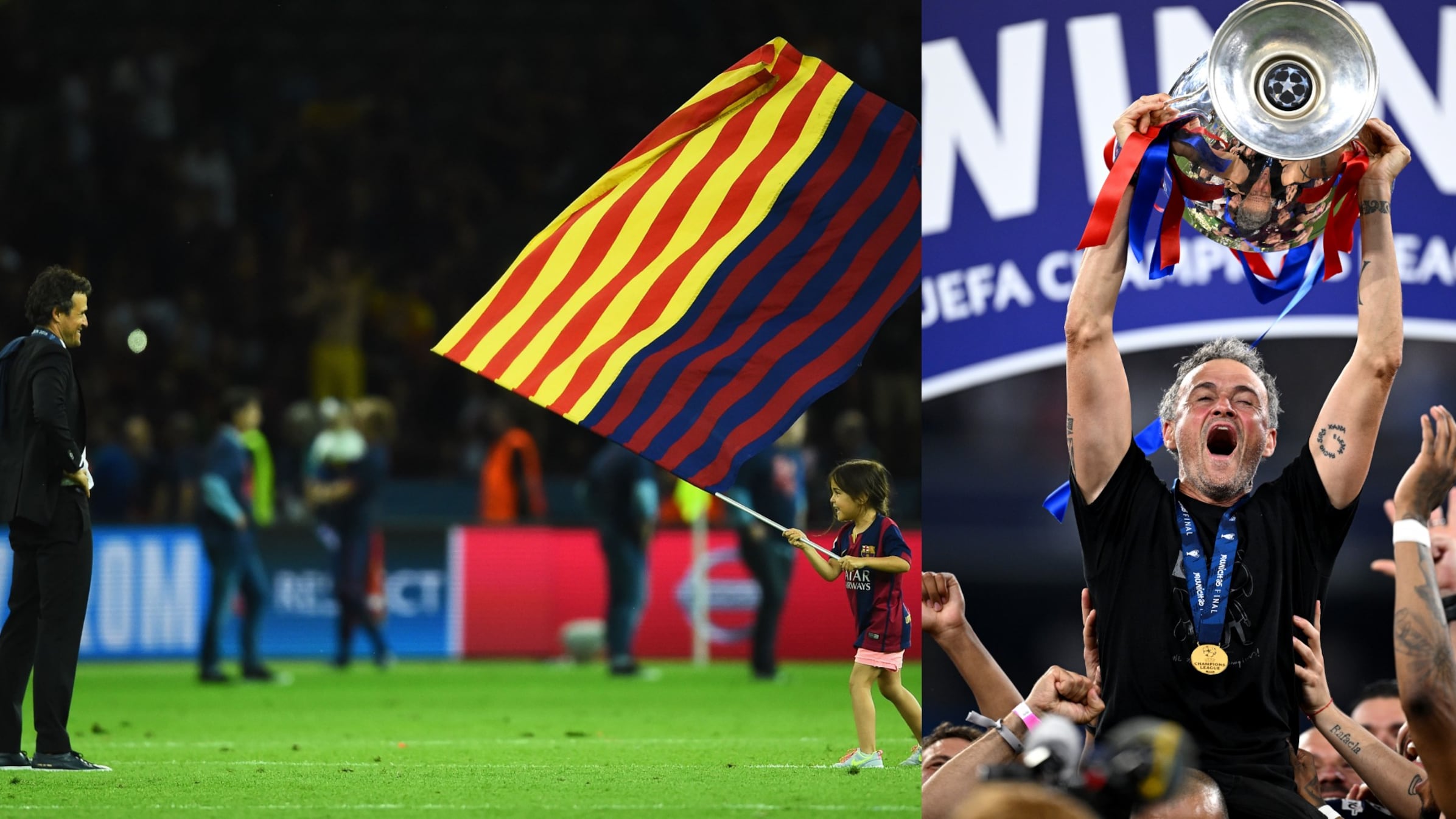 Luis Enrique homenajea a Xana en la Final de Champions