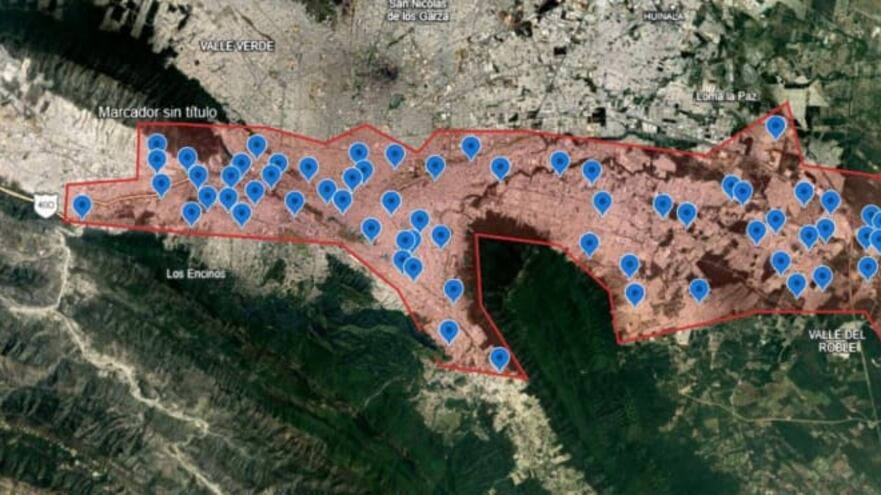 Esta habría sido la trayectoria de la pluma de emisiones de la planta de Pemex.
