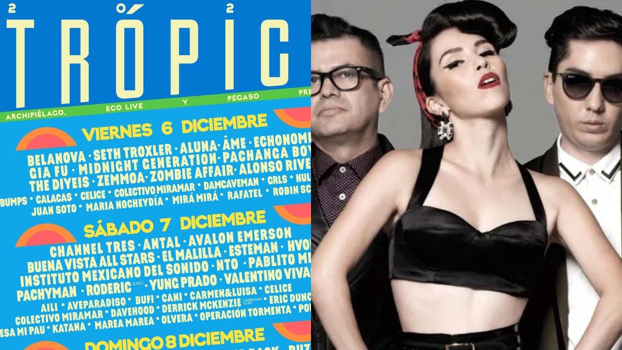 En las redes sociales se dio a conocer el cartel del Festival Trópico 2024.