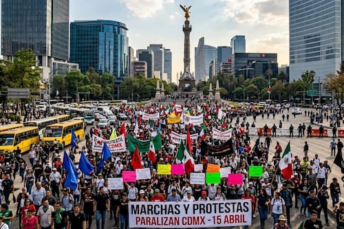 Marchas y protestas paralizan zonas clave de la CDMX este 15 de abril