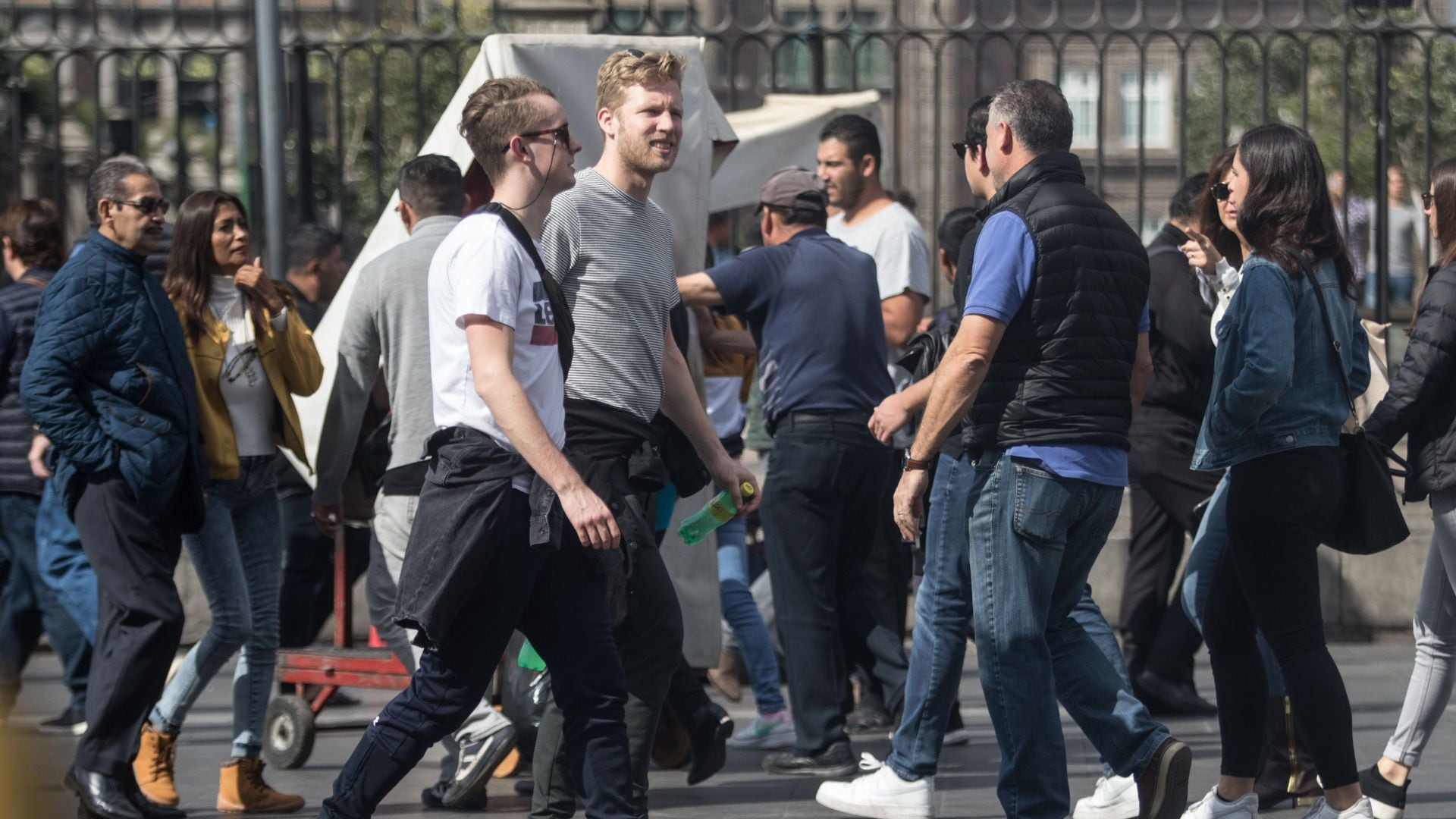 Turistas extranjeros en la Ciudad de México. Foto: Cuartoscuro