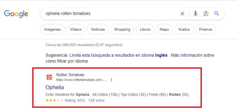 Rotten Tomatoes Pruebas