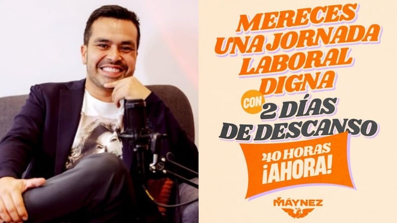 Jorge Álvarez Máynez destapa que jornada de 40 horas tendrá solo un día de descanso a la semana