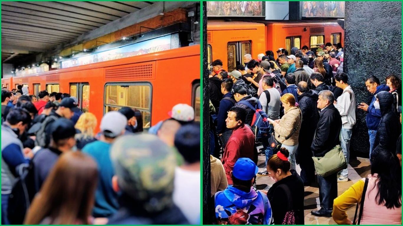 Linea 3 y Línea A del Metro saturadas