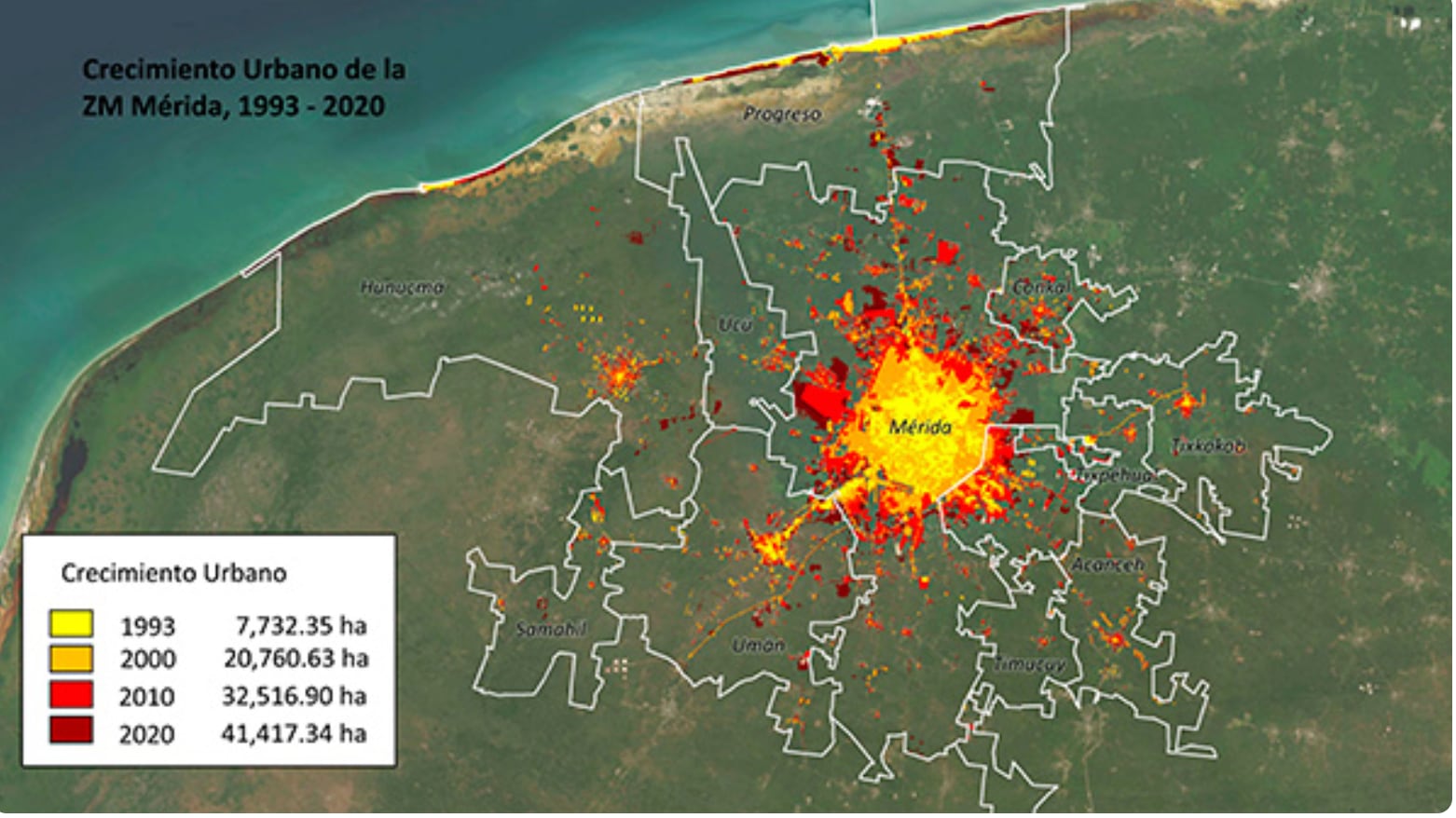 Mérida mancha urbana