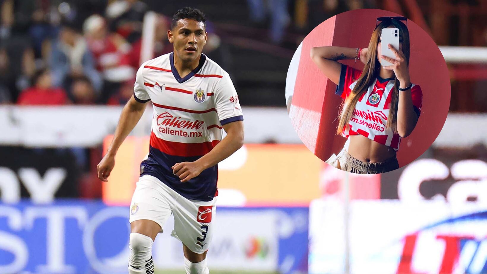 Tiba Sepúlveda pretendió a aficionada de Chivas.