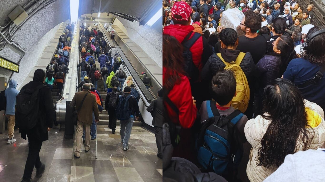 Líneas saturadas en el Metro CDMX