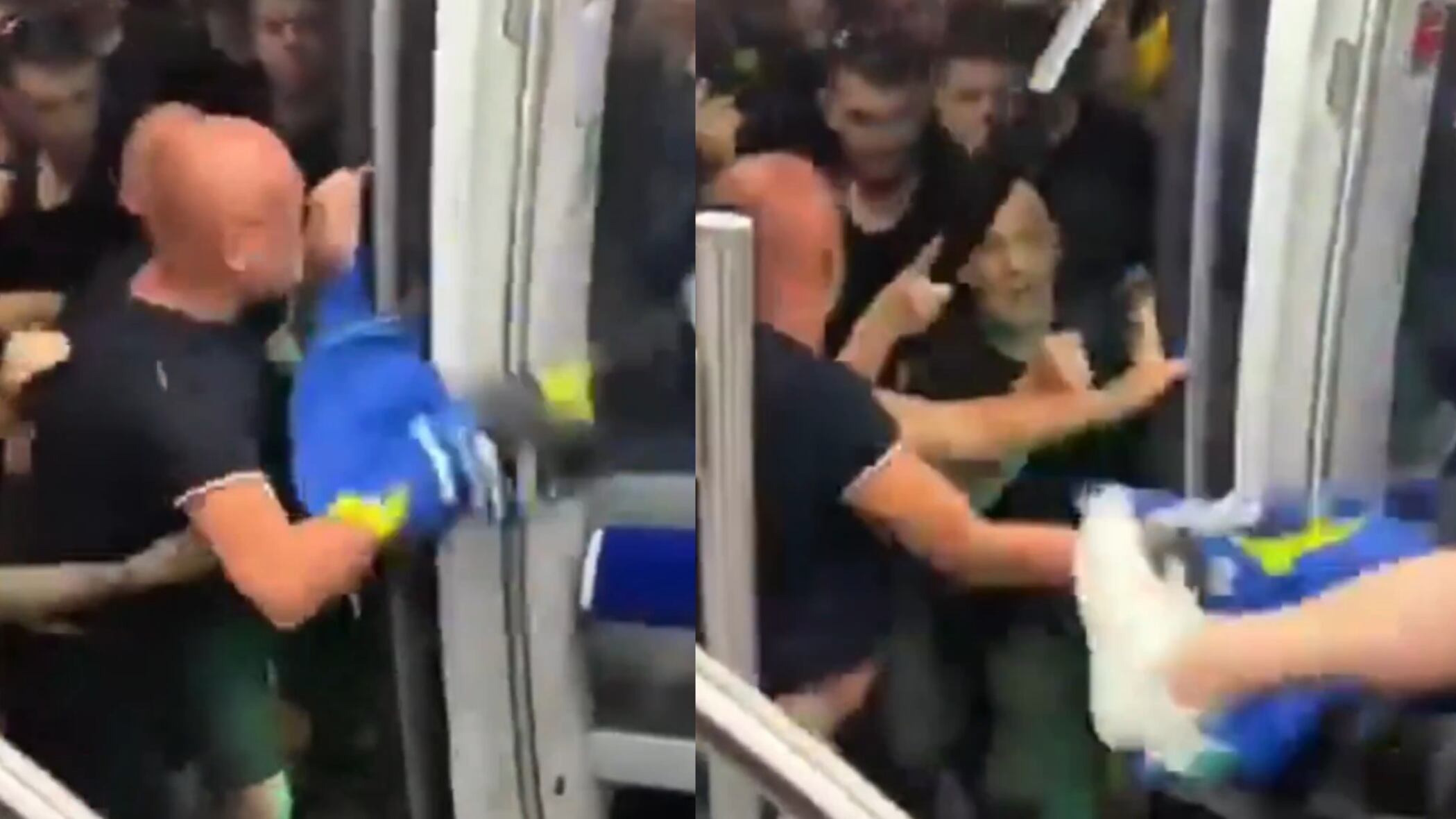 Aficionados pelean en la final de la Champions League