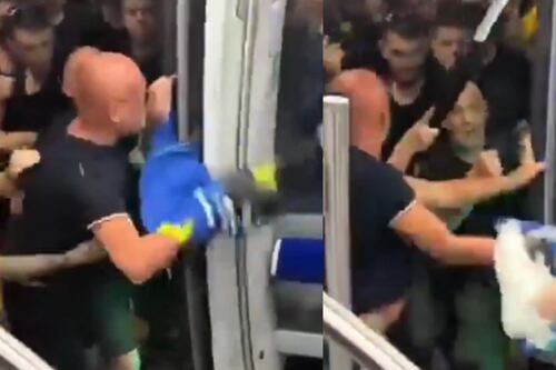 Aficionados del Inter y PSG protagonizan brutal pelea campal en la final de Champions