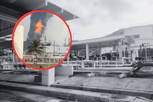 Videos del incendio en Dos Bocas desatan alarma; Sheinbaum asegura que está controlado