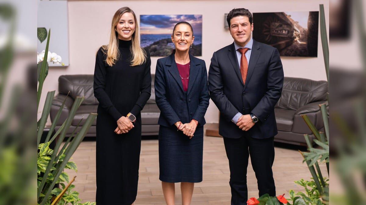 El gobernador y Mariana Rodríguez fueron recibidos por Claudia Sheinbaum el martes.