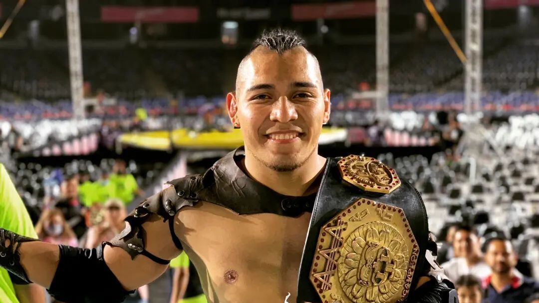 Hijo del Vikingo ha realizado tres defensas del Megacampeonato | Instagram