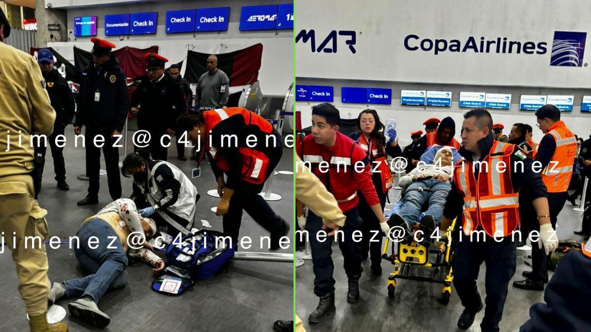 Apuñalan en la cabeza y el cuello a venezolano al interior del AICM