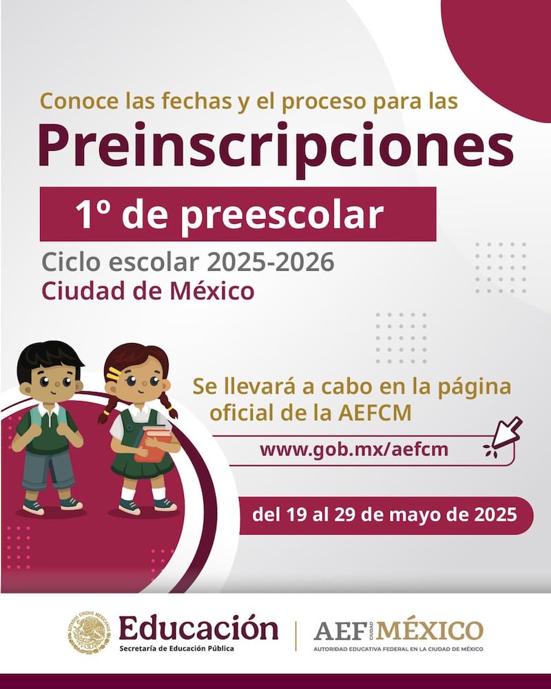 Preinscripciones preescolar