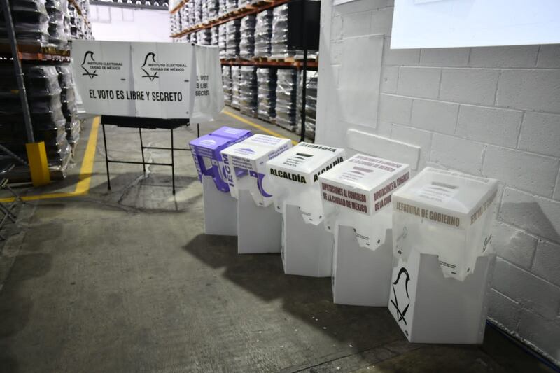 Así lucirán las urnas en las próximas elecciones locales.
