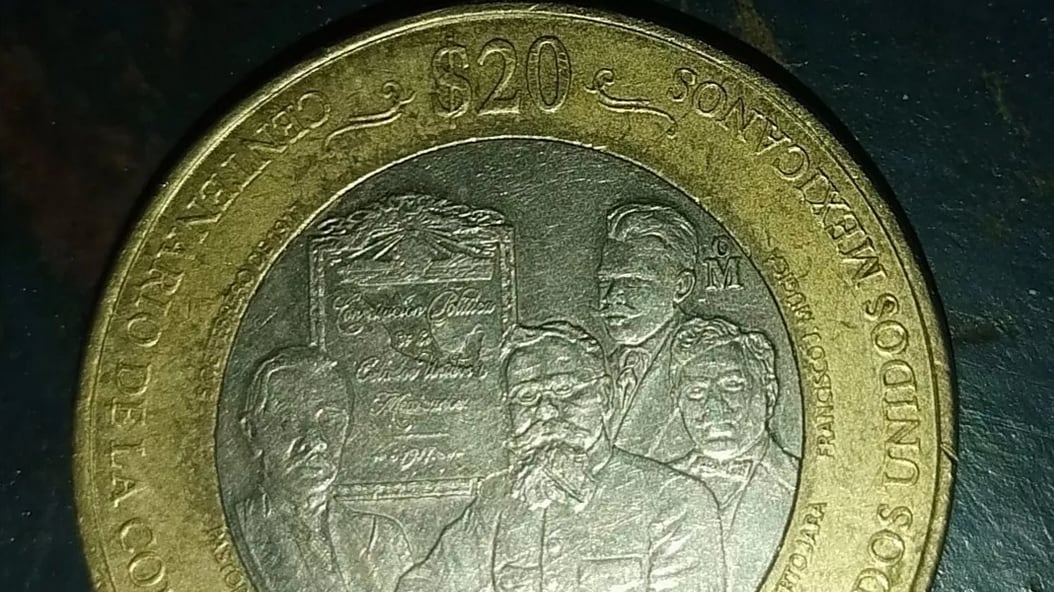 Moneda 20 pesos constitución