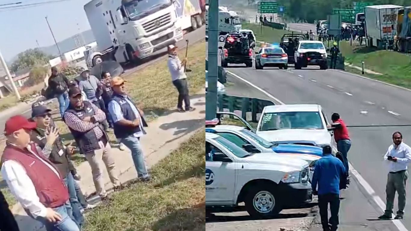 Colapsan carretera 57