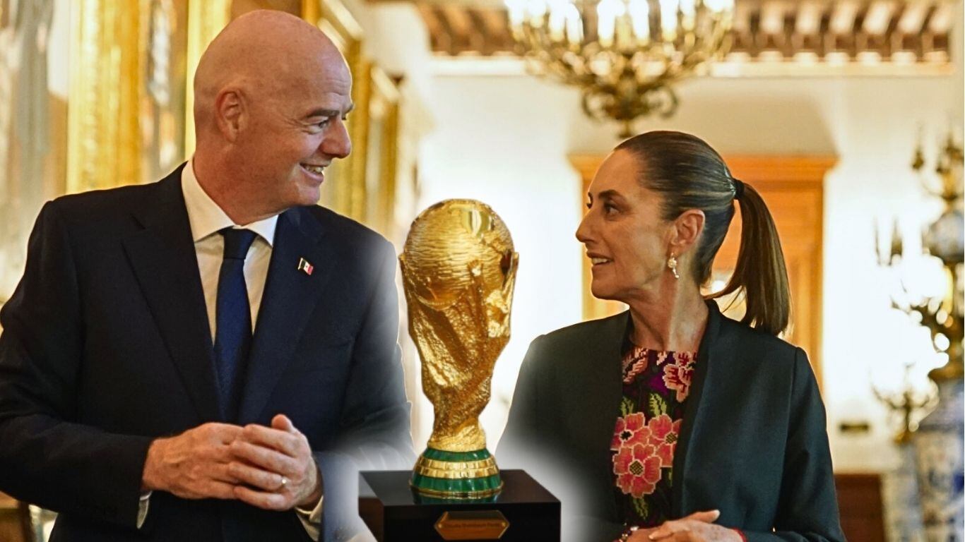 Infantino elogia a Sheinbaum en su visita a México