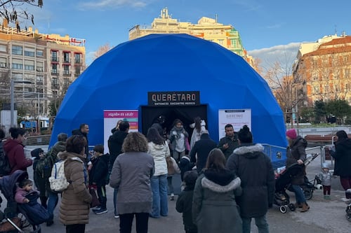 Querétaro “conecta” con Madrid: Instalan Domo Inmersivo en la Plaza de Chamberí rumbo a FITUR 2026