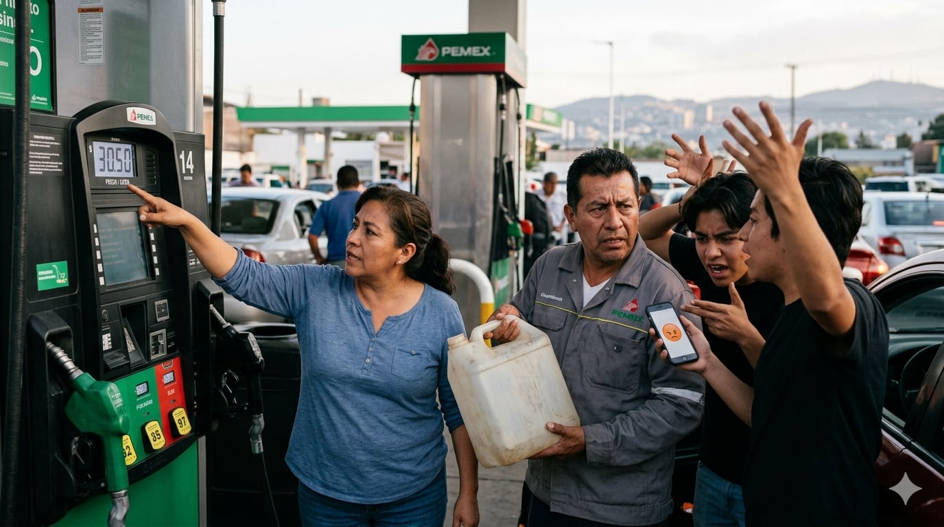 Gasolina desata enojo: 107 millones reclaman precios y promesas rotas