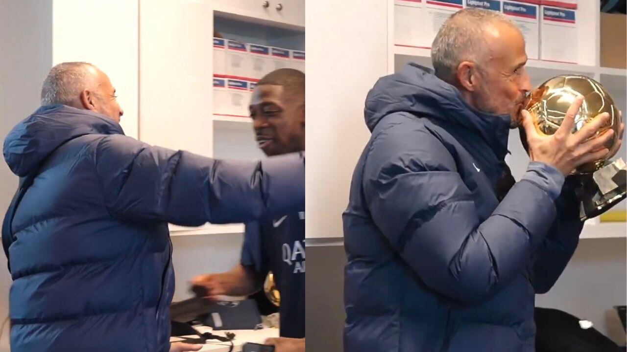 Luis Enrique recibe a Dembéle