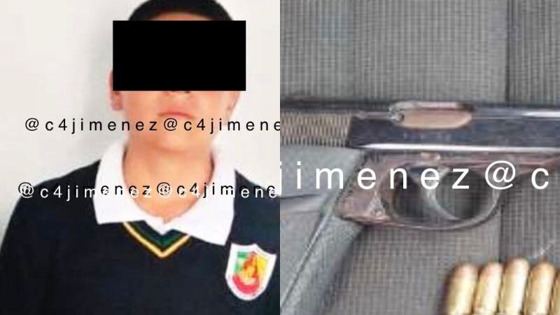 Niño lleva pistola a escuela y es detenido por la policía