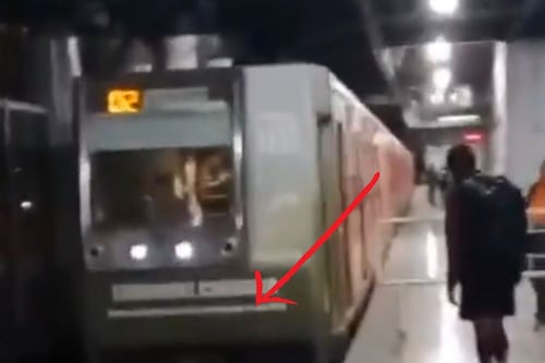 Video: Hombre se arroja a vías del Metro en Ecatepec; conductor logra frenar a tiempo