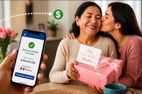 Remesas por el 10 de mayo superan 5,360 mdd: envíos digitales concentran más del 98% en México