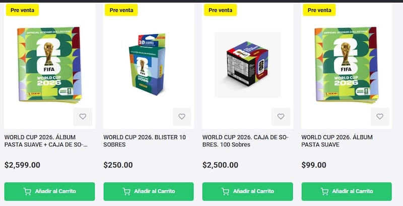 Precios del álbum del Mundial 2026
