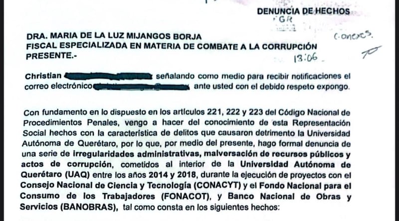 Investigación por parte de la FGR.