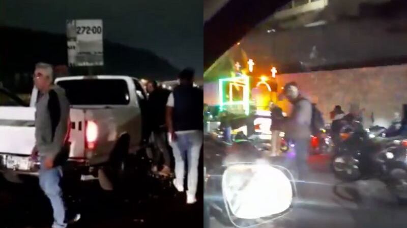 Peregrinos atropellados en la autopista México-Puebla