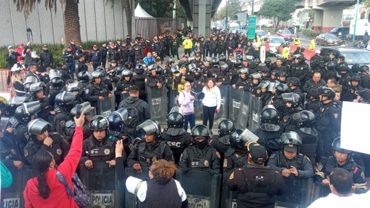 F1: Trabajdores PJ protestan en Autódromo Hermanos Rodríguez previo a GP de México