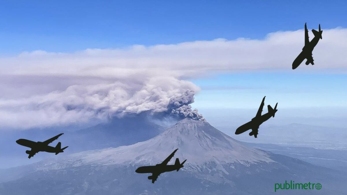 Popocatépetl: Riesgos de volar en avión con emisión de ceniza volcánica