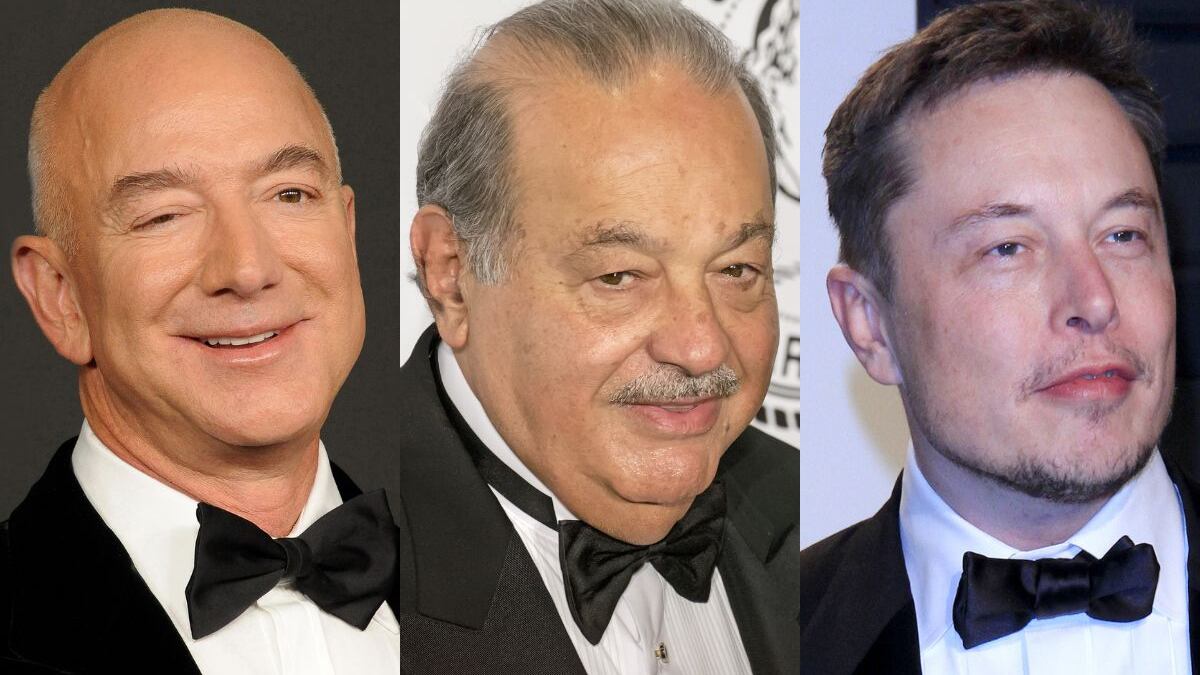 ¿Jeff Bezos y Elon Musk sacaron a Carlos Slim del top 10 de las personas más ricas del mundo?