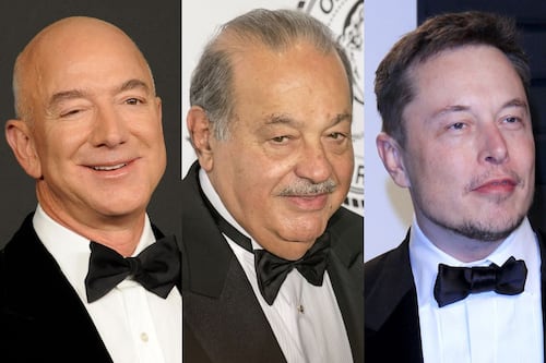 ¿Jeff Bezos y Elon Musk sacaron a Slim del top 10 de los más ricos del mundo?