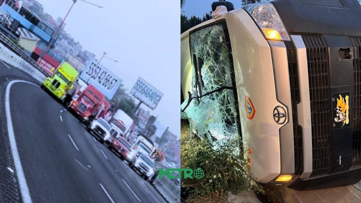 México-Pachuca: Bloqueo y accidente vial sobre la autopista en dirección a CDMX