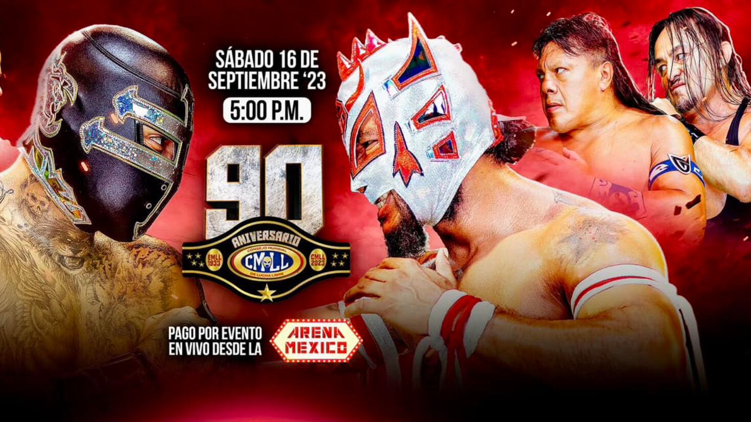 Caerá una máscara y una cabellera en el 90 aniversario I CMLL