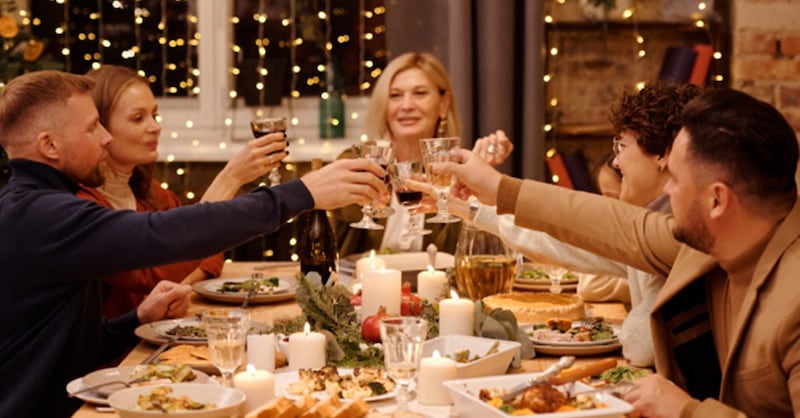 Navidad elementos mesa