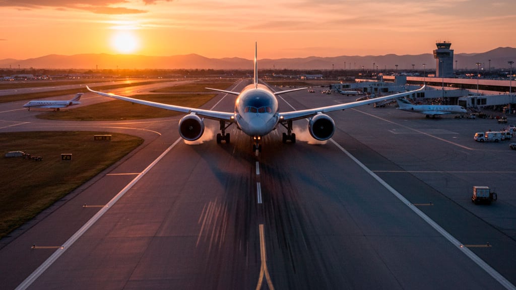 Cada vez más transitado el aeropuerto.