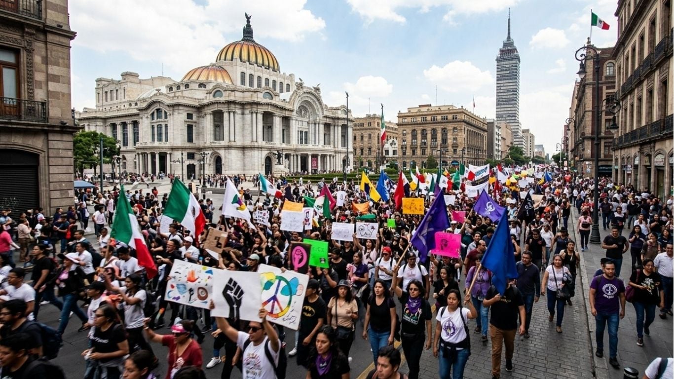 Marchas en la Ciudad de México